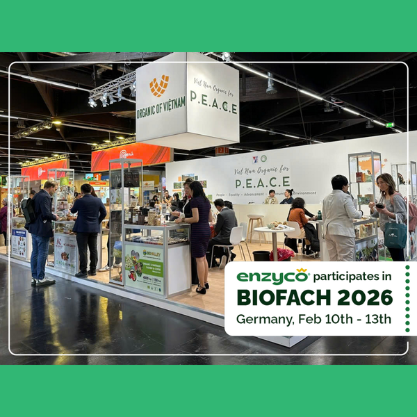 Enzyco tham dự Biofach 2026 – Dấu ấn thương hiệu Việt trên bản đồ hữu cơ toàn cầu