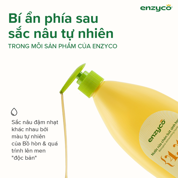 BÍ ẨN PHÍA SAU SẮC NÂU TỰ NHIÊN TRONG MỖI SẢN PHẨM ENZYCO
