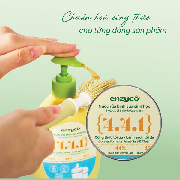 Chuẩn hoá công thức trong mỗi sản phẩm Enzyco