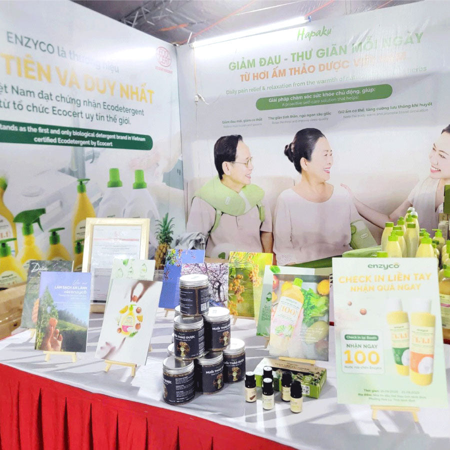 Enzyco & Hapaku - “Gian hàng xanh” Nổi bật tại Hội chợ Công thương vùng Đồng bằng sông Hồng - Ninh Bình năm 2025
