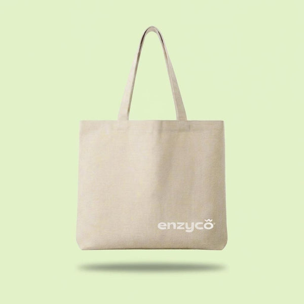 Túi Canvas Enzyco 40x35cm – Túi vải thân thiện môi trường, tái sử dụng nhiều lần, đựng đồ tiện lợi