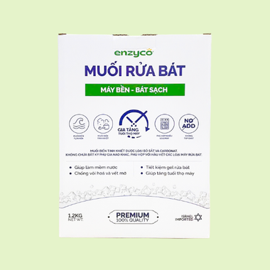 MUỐI CHO MÁY RỬA BÁT ENZYCO - HỘP 1.2KG