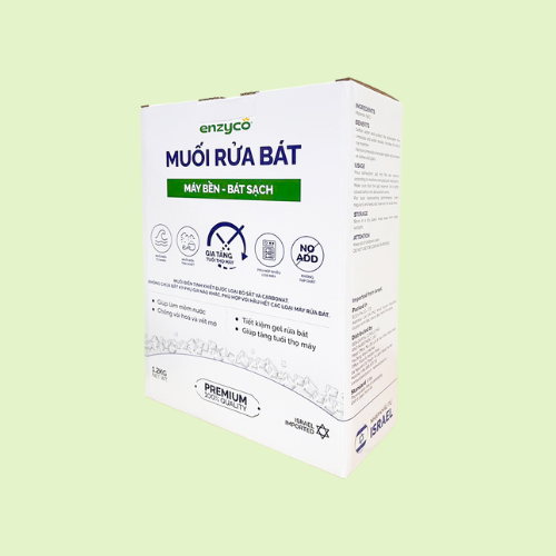 MUỐI CHO MÁY RỬA BÁT ENZYCO - HỘP 1.2KG