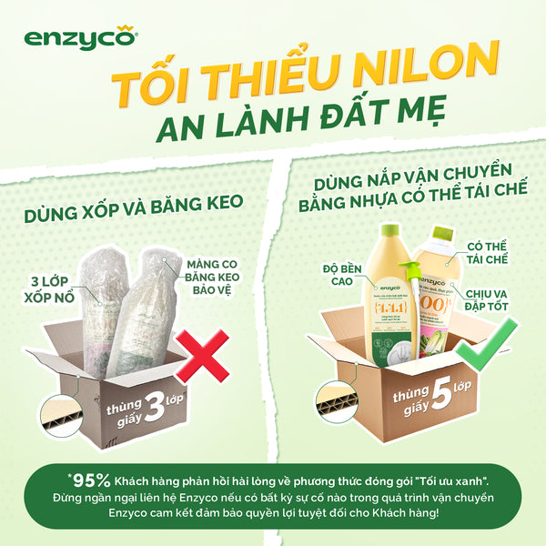 Enzyco Nước lau đa năng sinh học - đạt chứng nhận Ecodetergent bởi Ecocert - Hương nhu - 10L