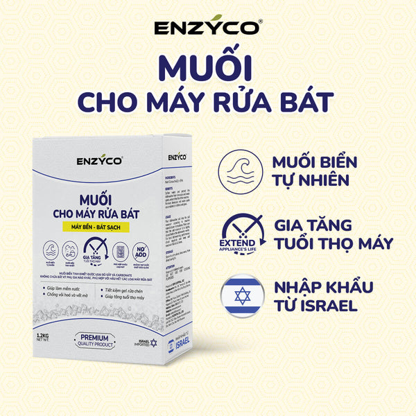 MUỐI CHO MÁY RỬA BÁT ENZYCO - HỘP 1.2KG
