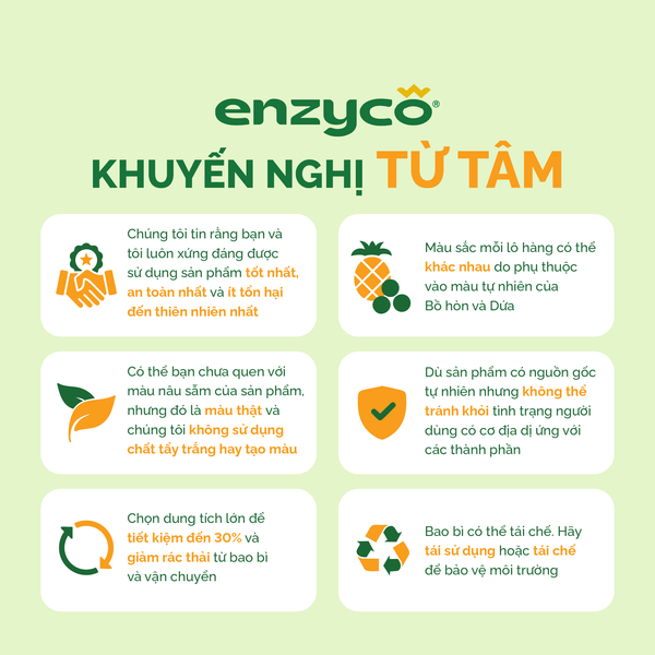 Nước Rửa Tay Sinh Học ENZYCO - 265ml