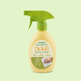 Nước lau đa năng sinh học Enzyco từ bồ hòn và dứa - đạt chứng nhận Ecodetergent bởi Ecocert - Hương thảo- 265 ML