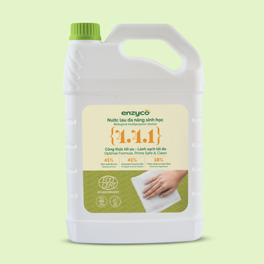 Enzyco Nước lau đa năng sinh học - đạt chứng nhận Ecodetergent bởi Ecocert - Hương thảo - 4L