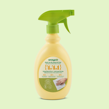 Enzyco Nước lau đa năng sinh học - đạt chứng nhận Ecodetergent bởi Ecocert - Hương thảo - 475 ML