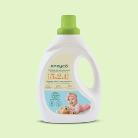 Nước giặt em bé sinh học Enzyco từ bồ hòn và dứa - đạt chứng nhận Ecodetergent bởi Ecocert - 2L