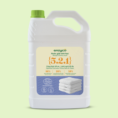 Enzyco Nước giặt sinh học - đạt chứng nhận Ecodetergent bởi Ecocert - 4L