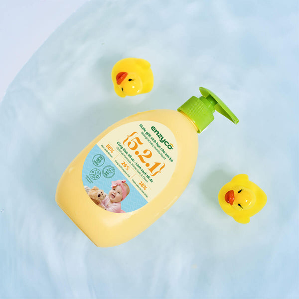 Nước giặt em bé sinh học Enzyco từ bồ hòn và dứa - đạt chứng nhận Ecodetergent bởi Ecocert - 465ML