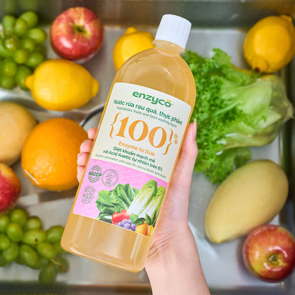 Nước rửa rau quả, thực phẩm  Enzyco - 1L
