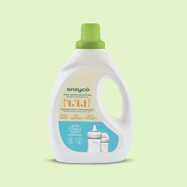 Enzyco Nước rửa bình sữa sinh học - đạt chứng nhận Ecodetergent bởi Ecocert - 2L