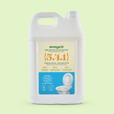 ENZYCO BIOLOGICAL TOILET CLEANER FROM SOAPBERRY AND PINEAPPLE - ECODETERGENT CERTIFIED BY ECOCERT - 10L