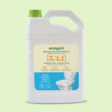 Enzyco Nước tẩy nhà vệ sinh sinh học - đạt chứng nhận Ecodetergent bởi Ecocert- 4L